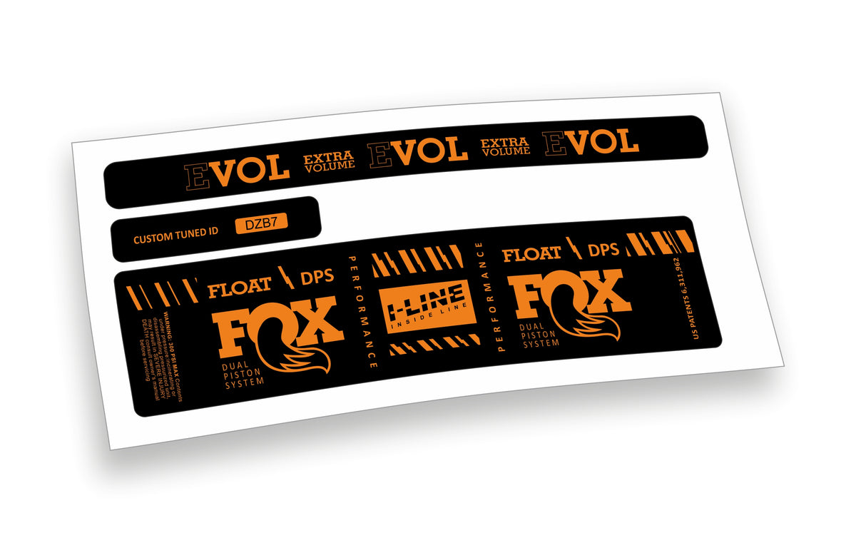 Fox Float DPS Evol Performance 2019/20 adesivi per ammortizzatore posteriore