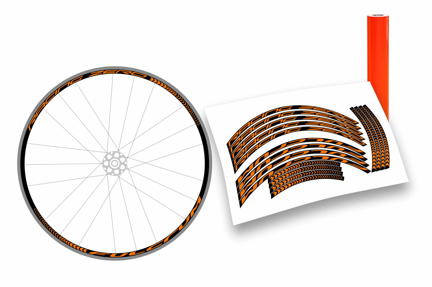 Kit completo adesivi cerchi bici da corsa fulcrum racing zero colore personalizzato stickers