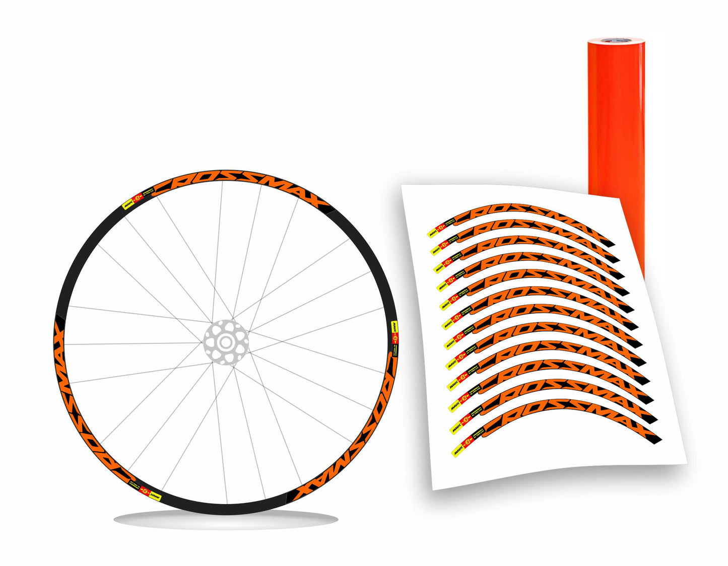 kit adesivi cerchi bici mtb mavic CROSSMAX 2014/2015 colore personalizzato antigraffio