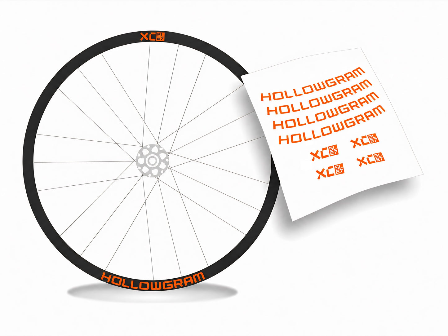 Hollowgram XC SL27 adesivi cerchi bicicletta mtb