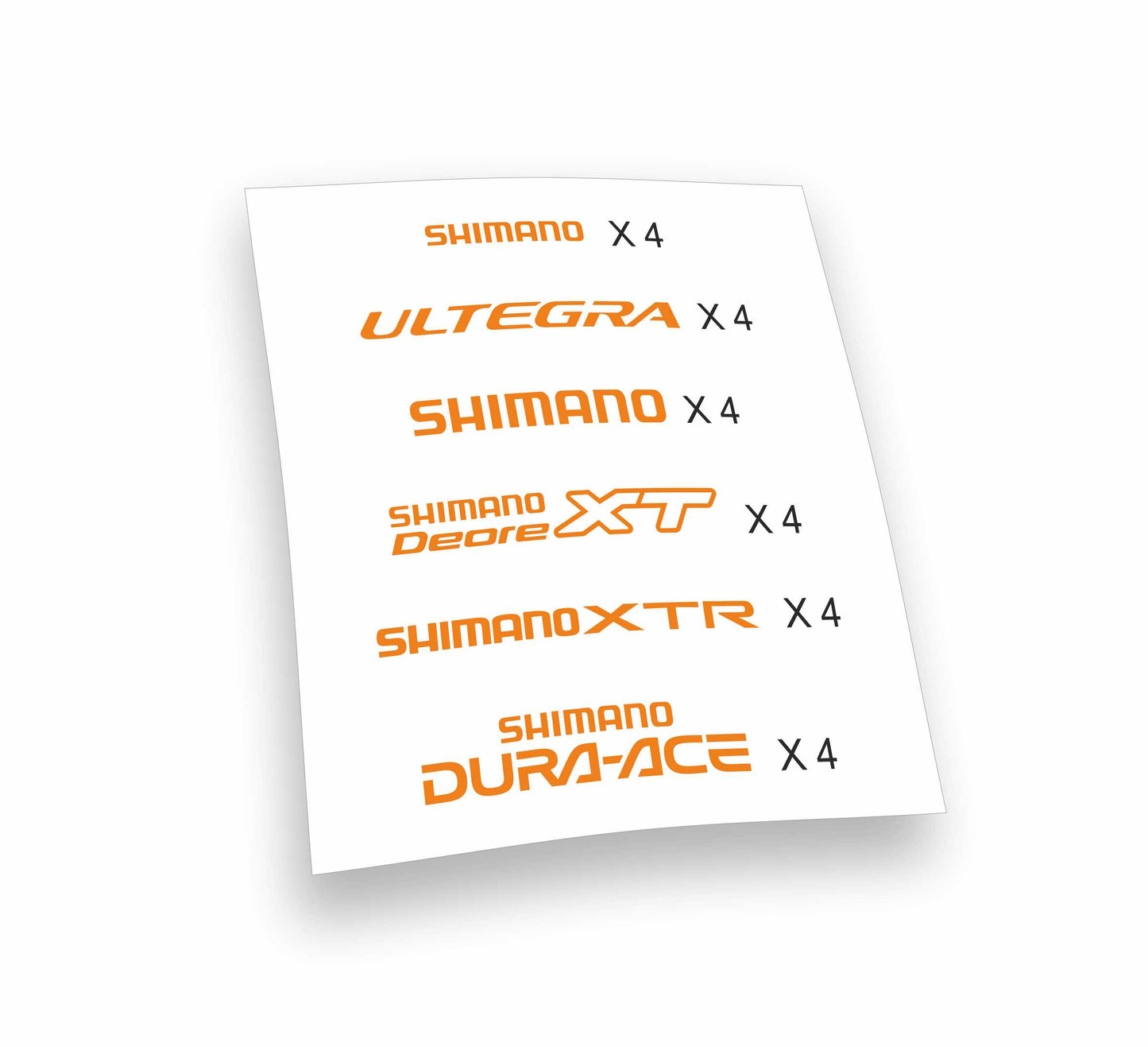 Shimano XT Deore XTR Dura-Ace Ultegra kit adesivi