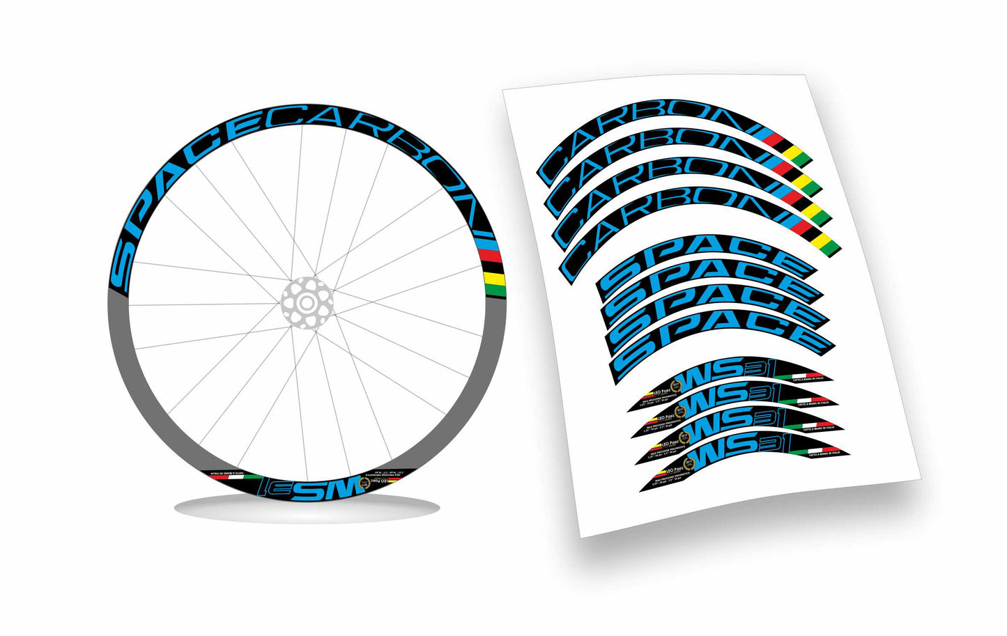 Space Carbon 31 kit adesivi personalizzati