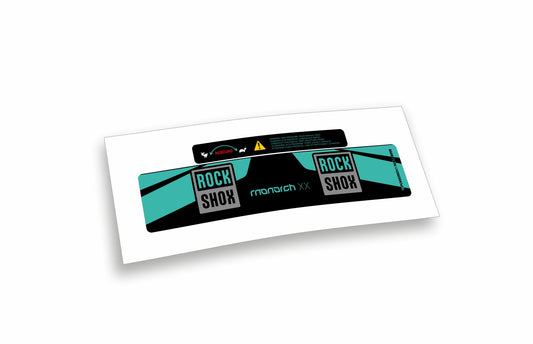 Rock Shox Monarch XX 2017 - adesivi sticker per ammortizzatore posteriore