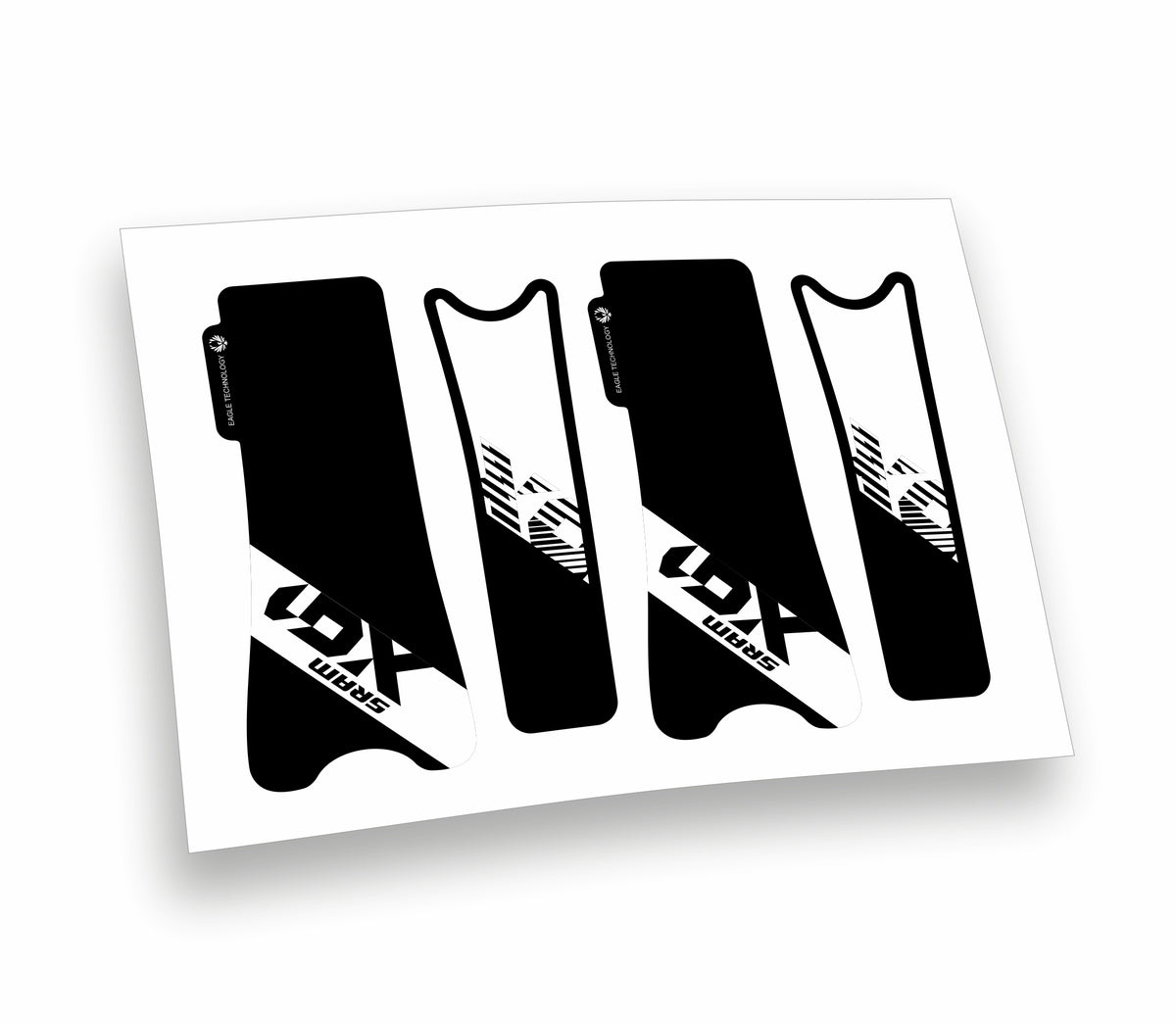 Sram x01 eagle adesivi stickers pedivelle