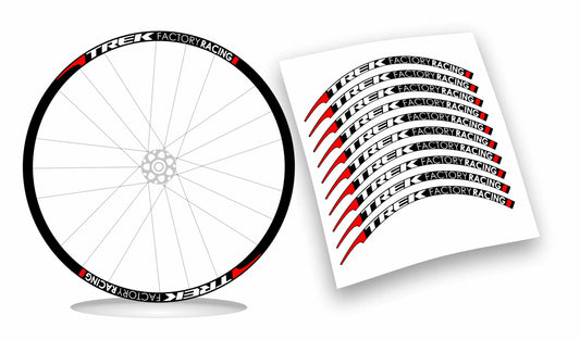 Adesivi cerchi ruote bici trek factory racing