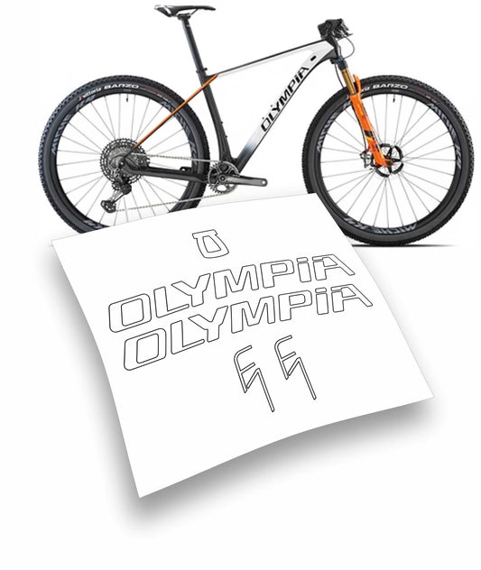 Olympia F1 kit adesivi telaio mtb colori personalizzabili 2022