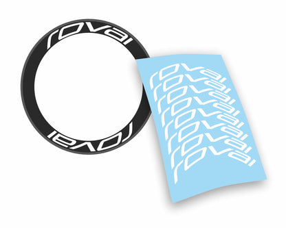 Kit adesivi/stickers cerchi bici bdc ROVAL profilo 60mm colori a scelta 8 pezzi wheel stickers