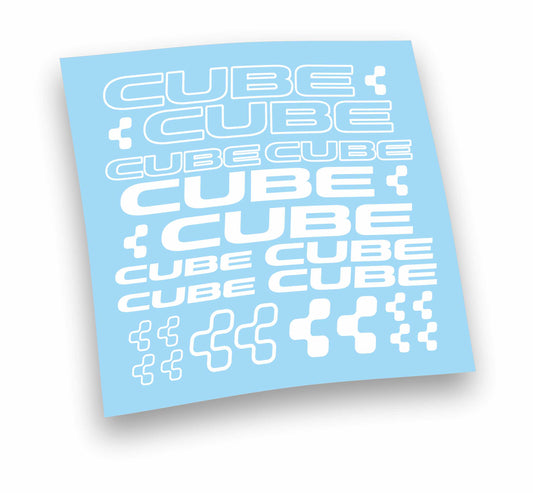 CUBE kit adesivi per mountain bike e bici da corsa completo 22 pezzi