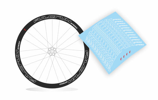 Fulcrum Racing speed profilo 40/35mm adesivi stickers cerchi bici da corsa personalizzati