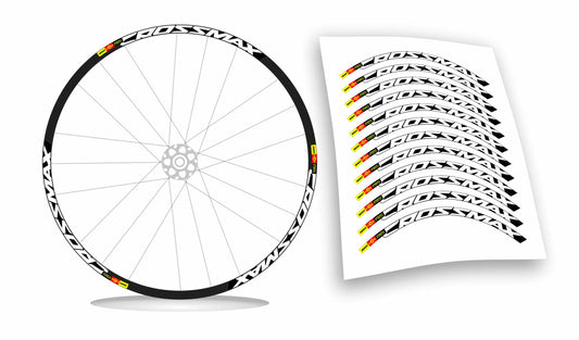 kit adesivi cerchi bici mtb mavic CROSSMAX 2014/2015 colore personalizzato antigraffio