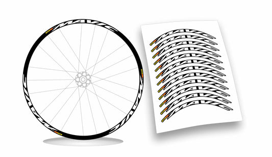 Mavic kit adesivi cerchi bici mtb bdc 12 pezzi colore personalizzato