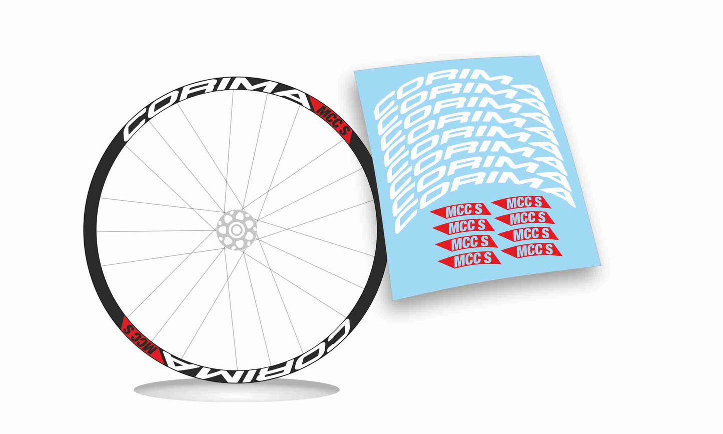 Corima mcc s adesivi per ruote cerchi bici