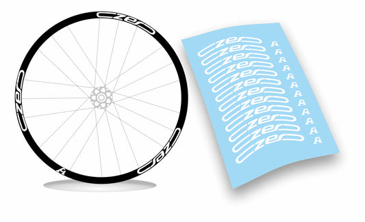 Adesivi cerchi ruote mtb CZERO cannondale senza fondo personalizzabili customizable color