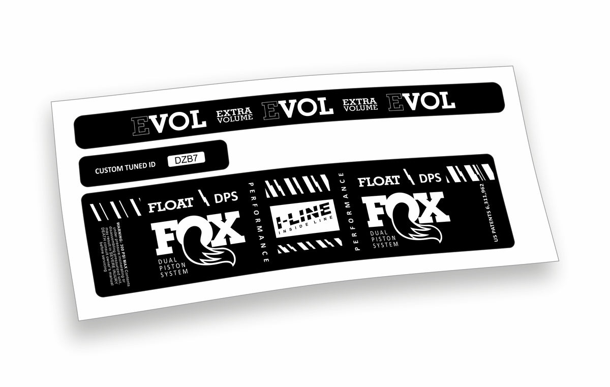 Fox Float DPS Evol Performance 2019/20 adesivi per ammortizzatore posteriore