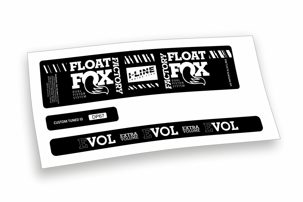 Fox Float DPS Evol Factory 2019/20 adesivi per ammortizzatore posteriore