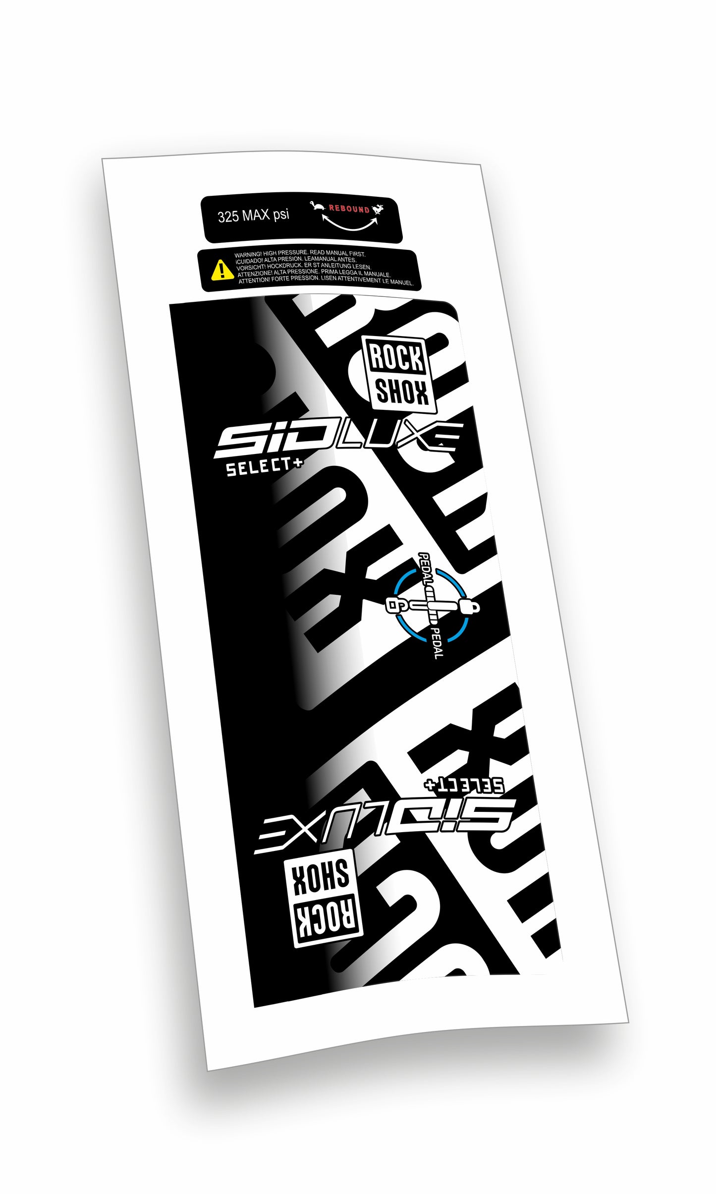 Rock Shox kit Sid Luxe Select+ Blocco Pedivella adesivi bicicletta colore personalizzato