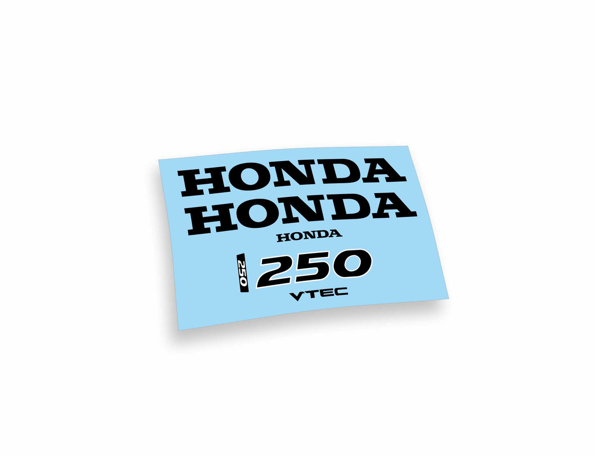 Honda 250 vtec adesivi sticker motoscafo barche motore