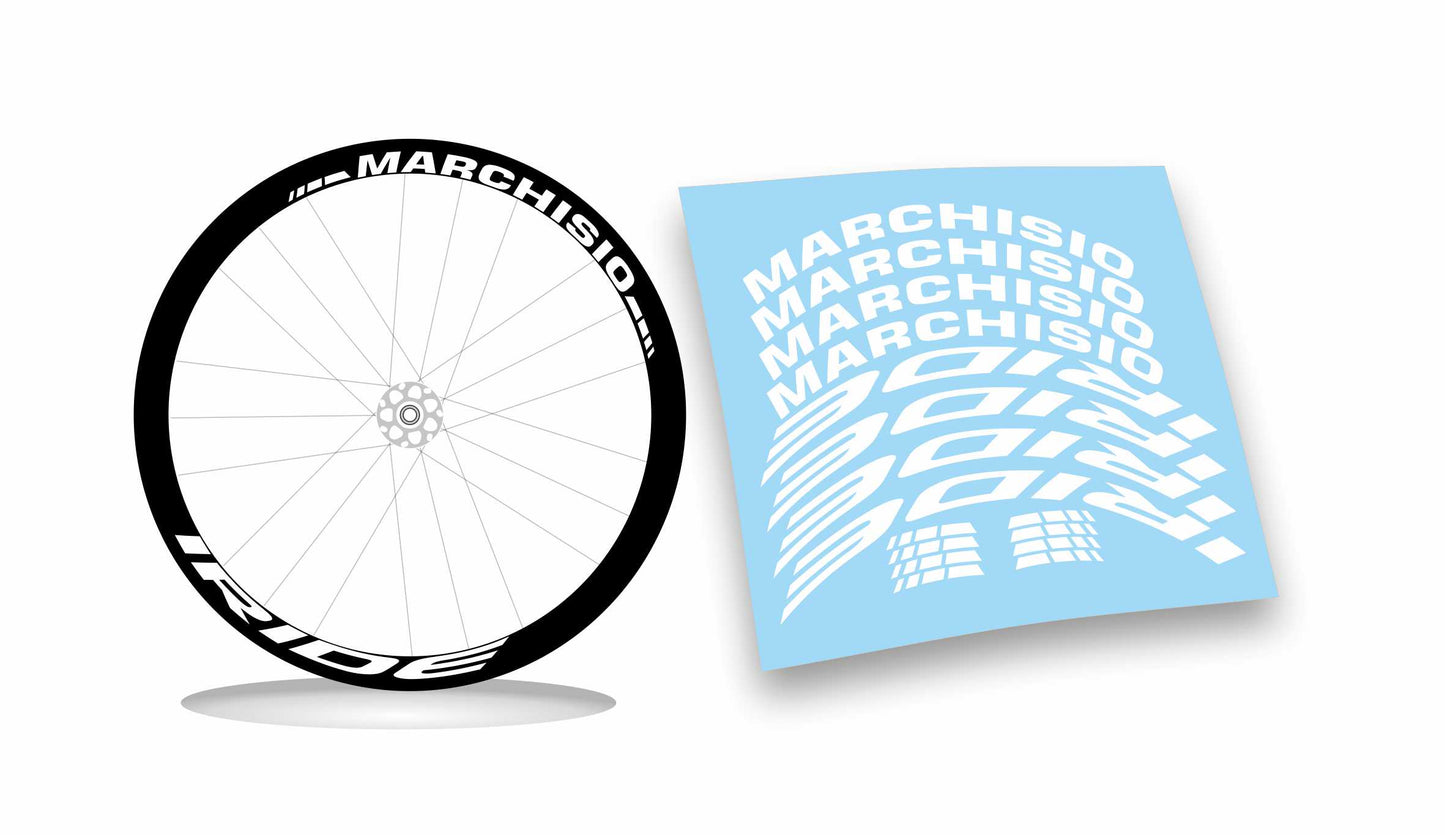 kit adesivi stickers cerchi bicicletta marchisio iride