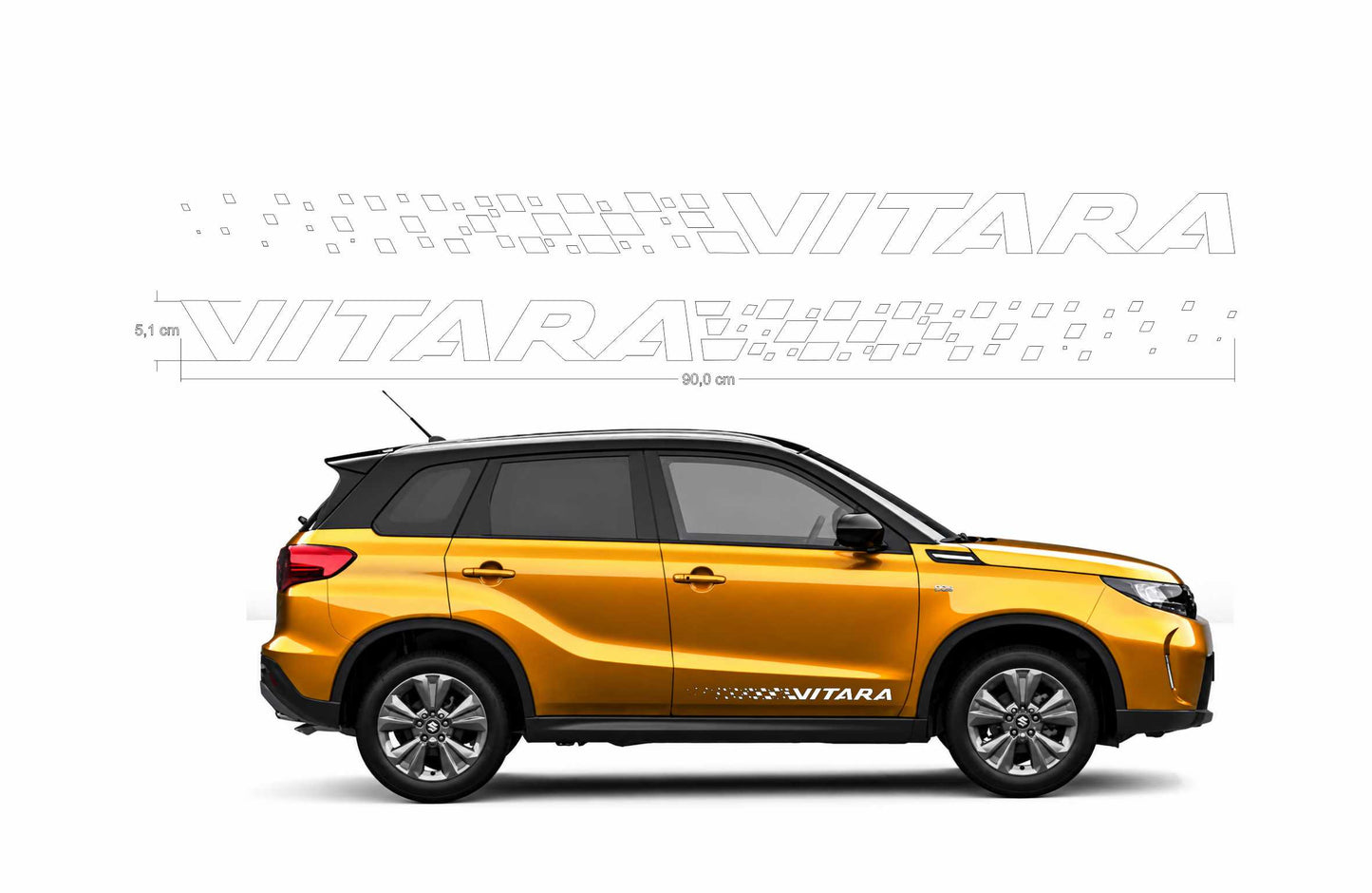 Suzuki Vitara Dissolvenza kit adesivi stickers auto colore personalizzato