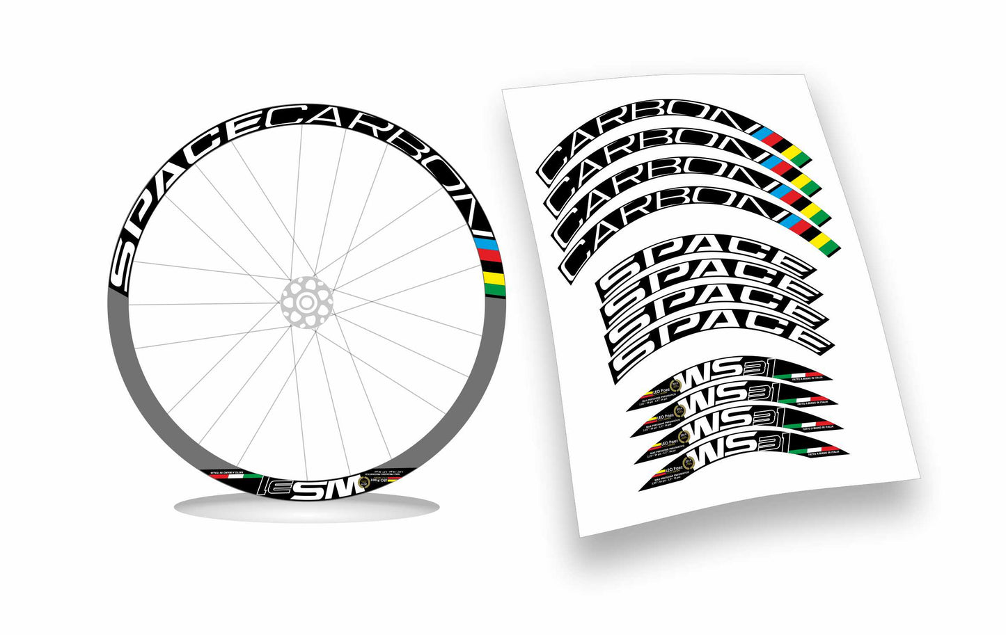 Space Carbon 31 kit adesivi personalizzati