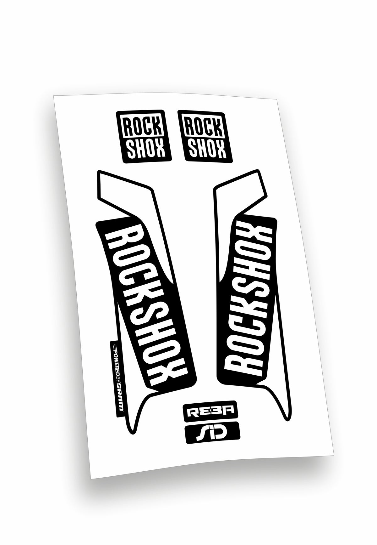 Kit ADESIVI forcella bici mtb rock shox mountain bike stickers fork bike custom reba sid