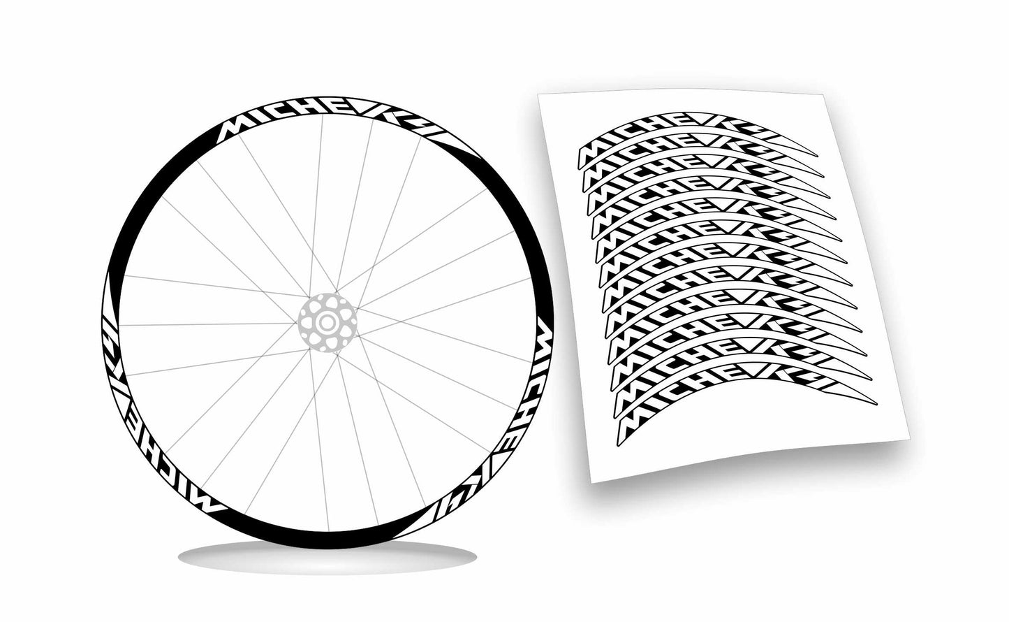 Miche k4 adesivi per ruote cerchi bicicletta