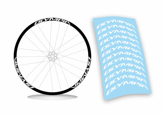 Olympia kit adesivi per cerchi bici colore personalizzato