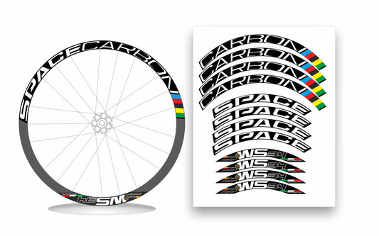 Space Carbon 34 kit adesivi personalizzati