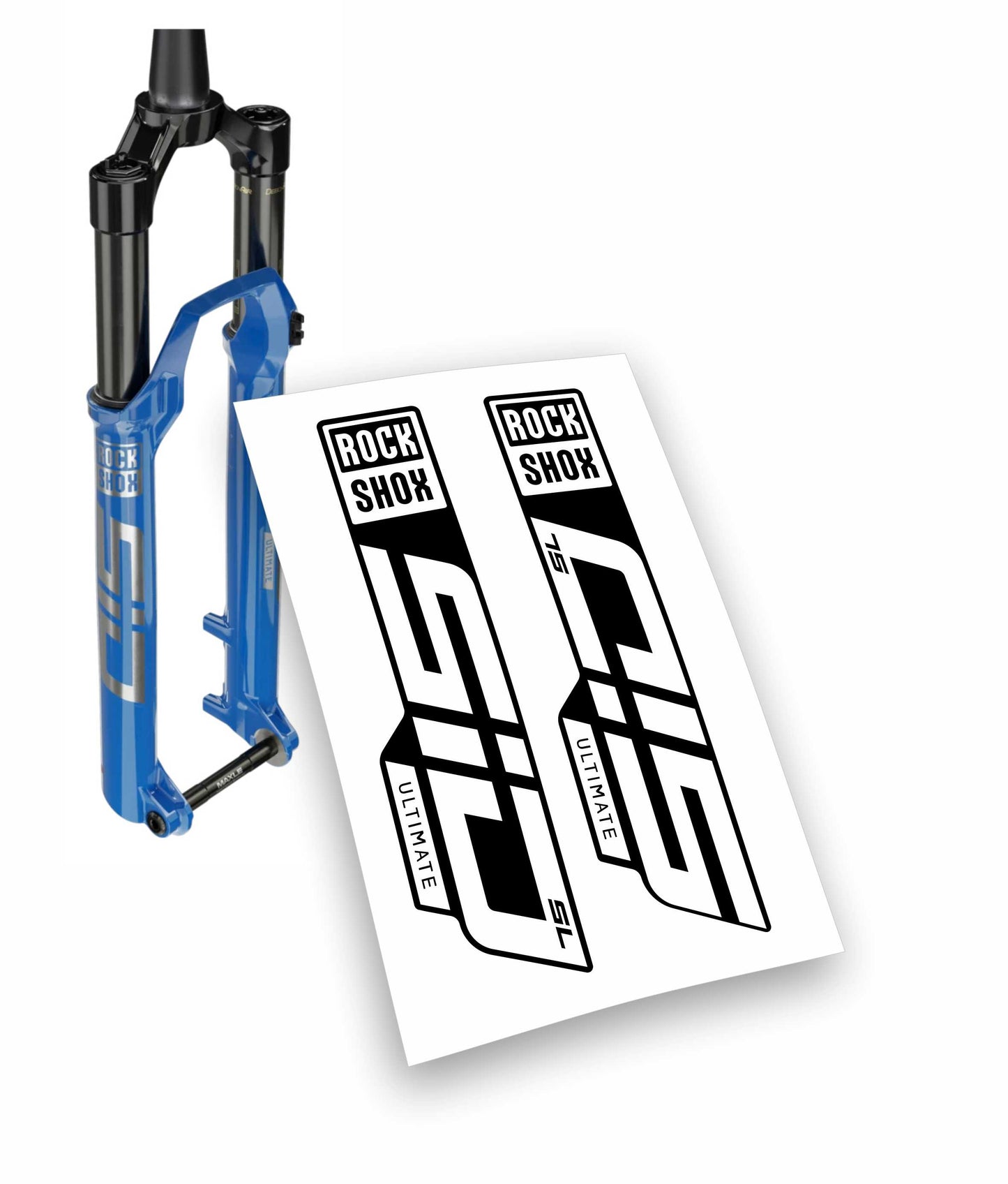 Rock Shox kit sid ultimate sl 2021 adesivi bicicletta colore personalizzato con fondo
