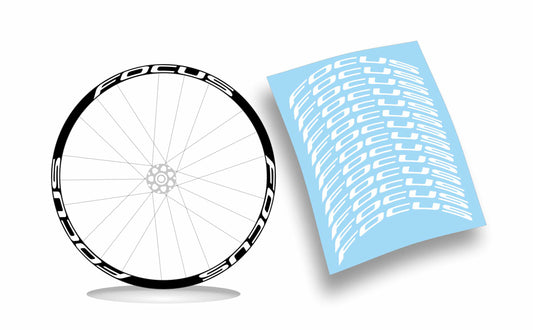 Focus kit adesivi per cerchi bike colore personalizzato