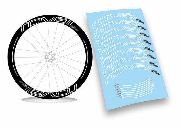 Adesivi Per Cerchi Bici R-O-V-A-L CL50mm - Decalcomanie Autoadesive Per Cerchi Da 50 Mm, Impermeabili E Resistenti Ai UV