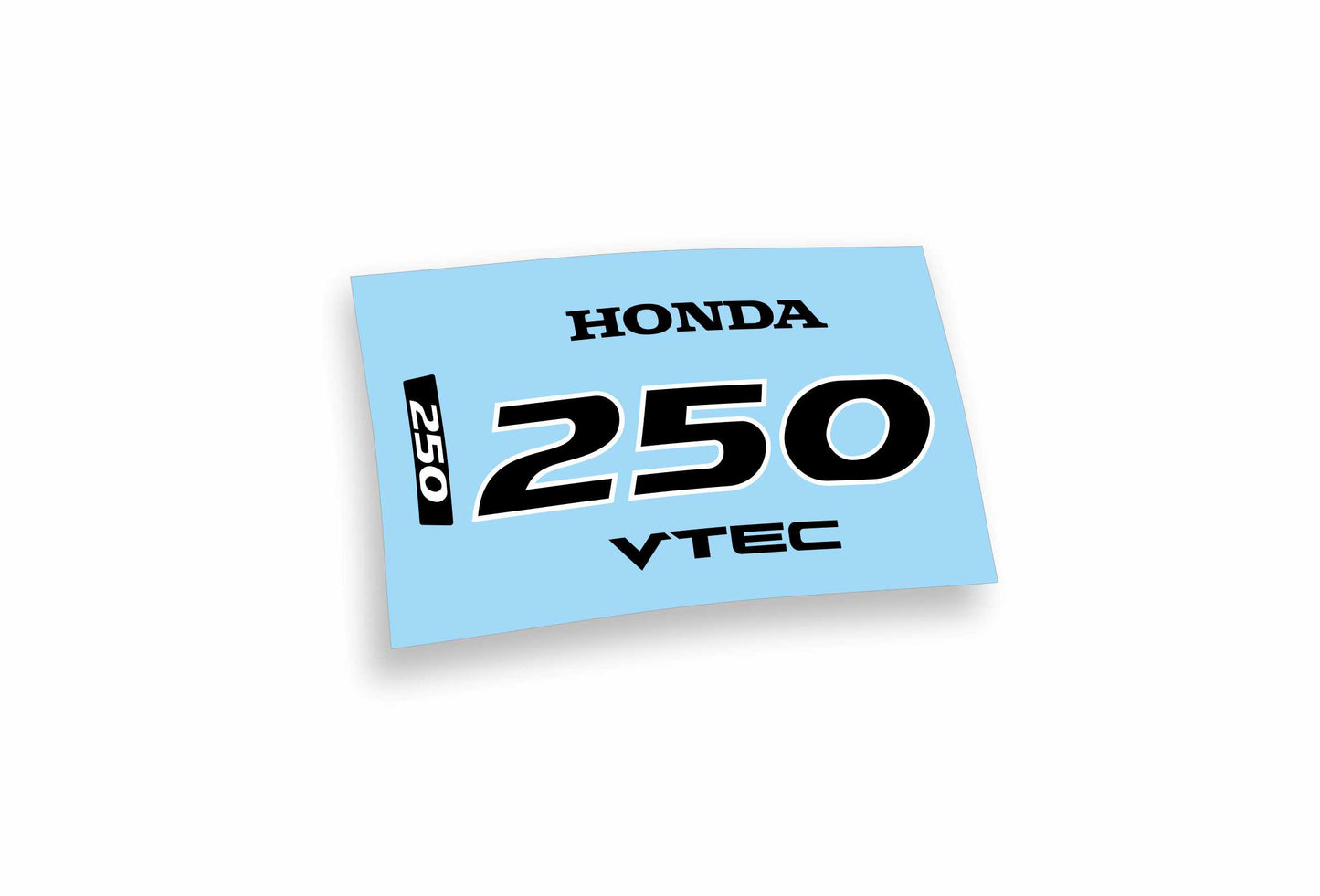 Honda 250 vtec adesivi sticker motoscafo barche motore