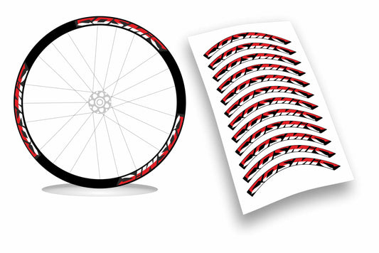 adesivi mavic COSMIC BICOLORE 12 pezzi wheel stickers two-coloured