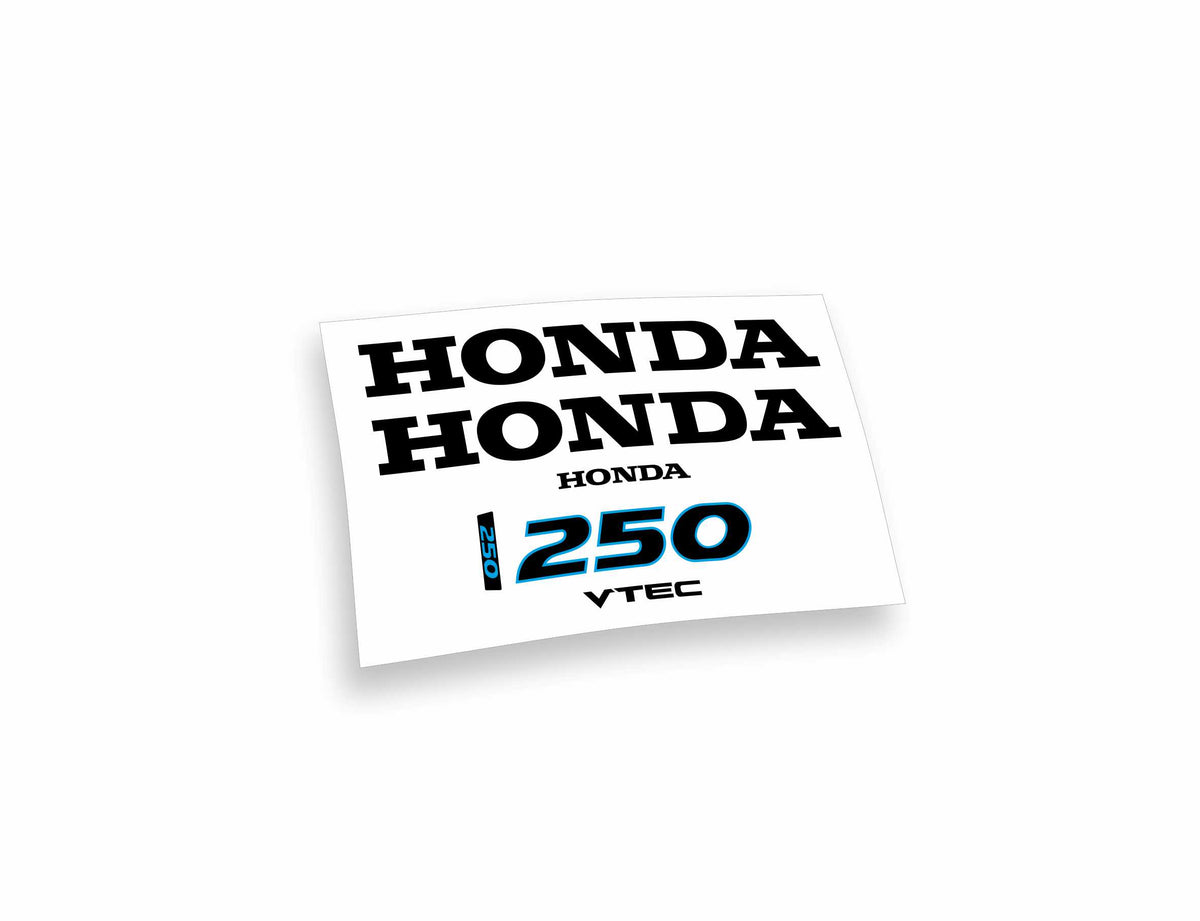 Honda 250 vtec adesivi sticker motoscafo barche motore