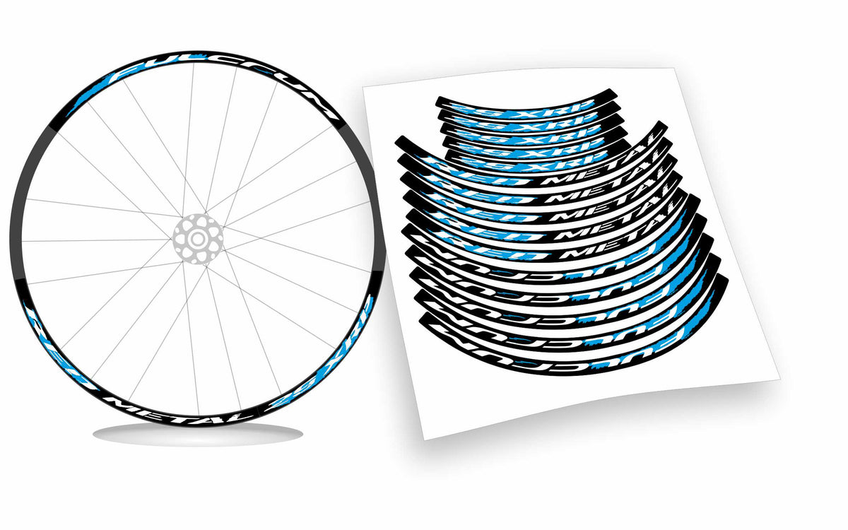 kit adesivi fulcrum RED METAL XRP per cerchi mtb stickers wheel