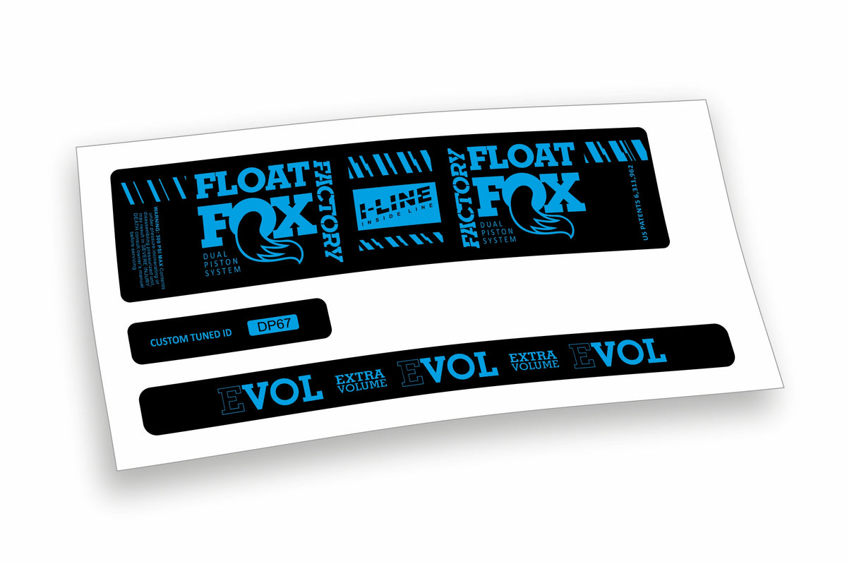 Fox Float DPS Evol Factory 2019/20 adesivi per ammortizzatore posteriore