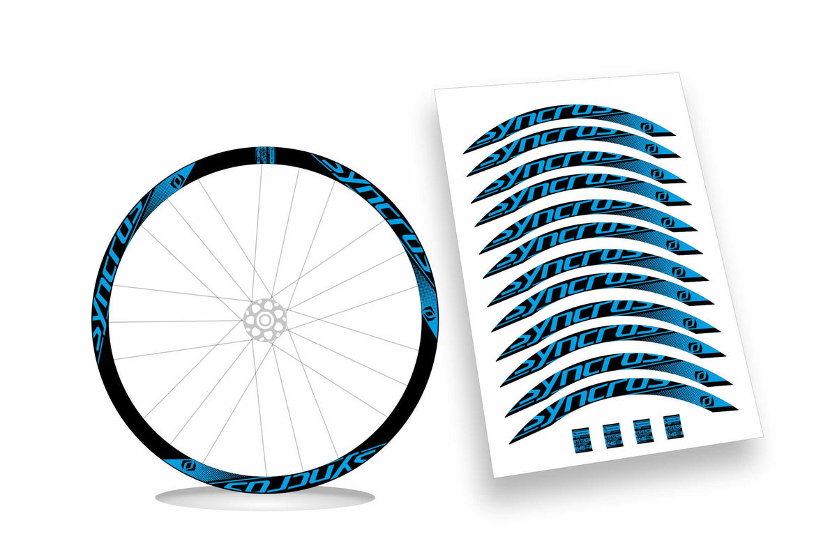 Syncros DT Swiss rr10 carbon clincher 46 Kit adesivi cerchi bici da corsa 28" colore personalizzato