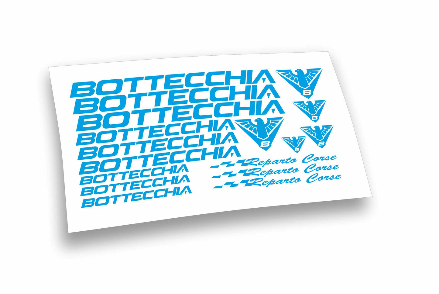 Bottecchia Reparto Corse kit adesivi completo 17 pezzi per mountain bike e bici da corsa