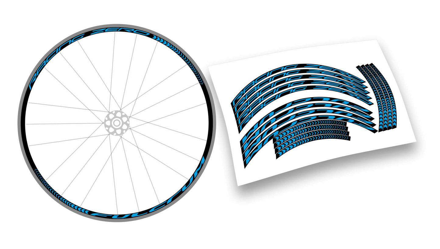 Kit completo adesivi cerchi bici da corsa fulcrum racing zero colore personalizzato stickers