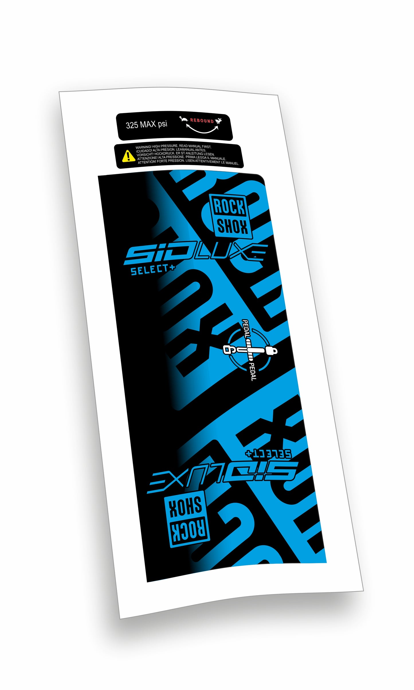 Rock Shox kit Sid Luxe Select+ Blocco Pedivella adesivi bicicletta colore personalizzato