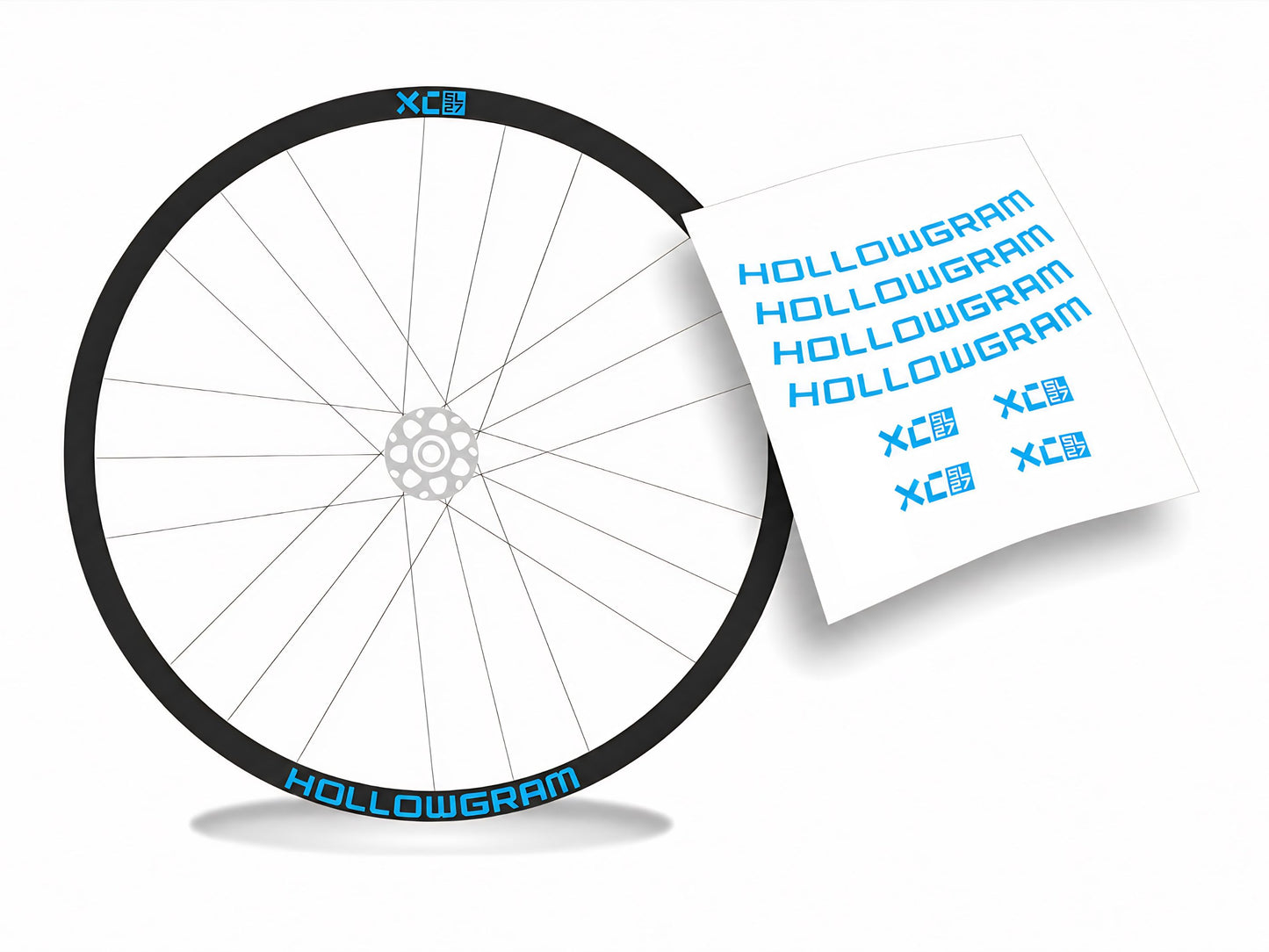 Hollowgram XC SL27 adesivi cerchi bicicletta mtb