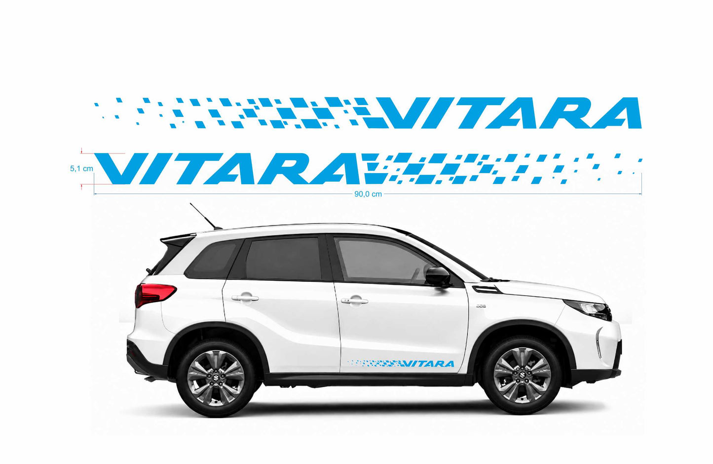 Suzuki Vitara Dissolvenza kit adesivi stickers auto colore personalizzato