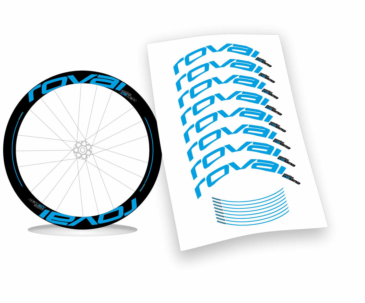 Roval CLX 50 rapide scritte piene kit adesivi per cerchi bicicletta da corsa