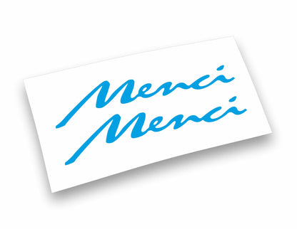 Adesivi Stickers Menci (200cm x 39cm) per cassone rimorchio camion tir