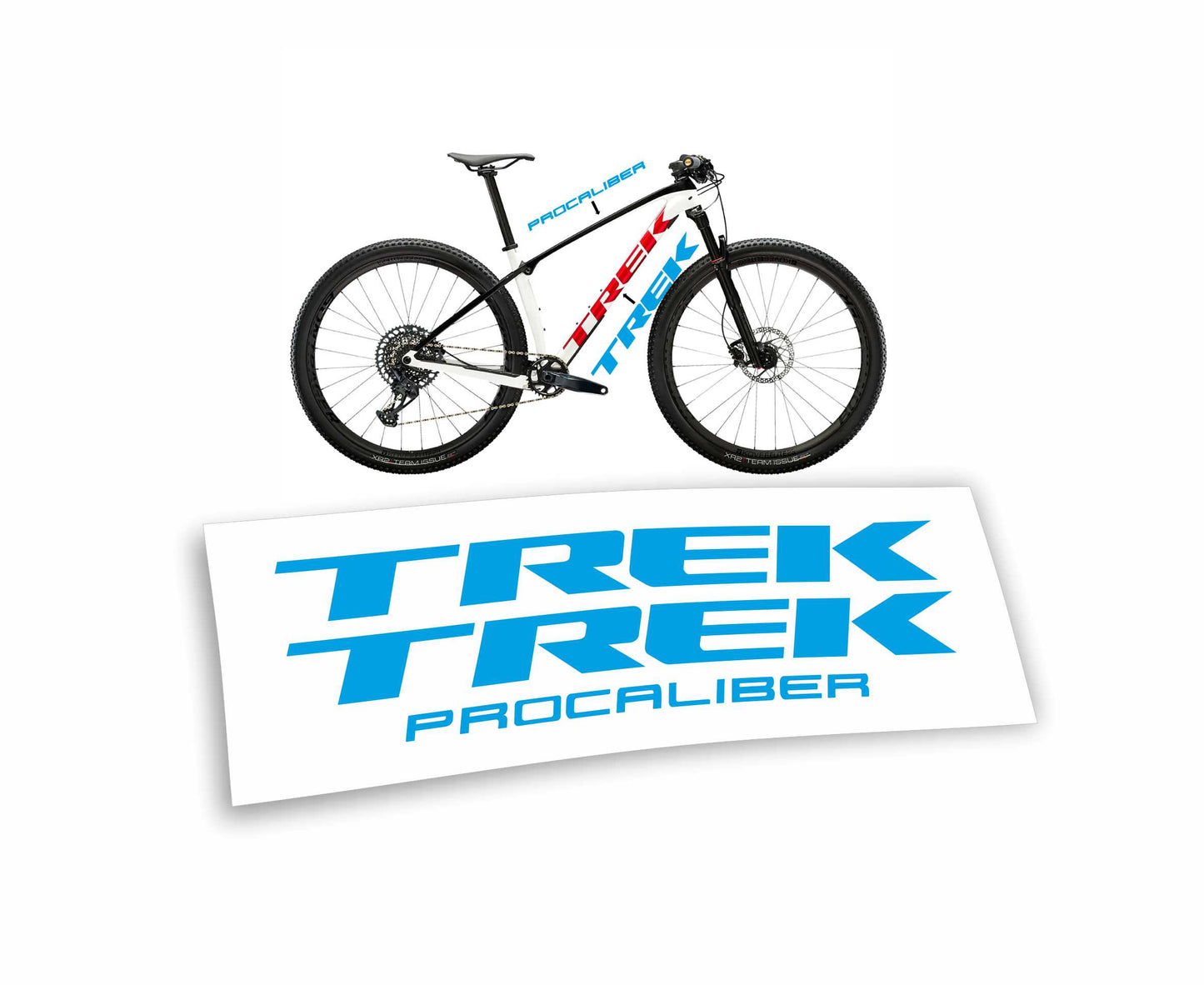 Trek Procaliber kit adesivi bicicletta colore personalizzato