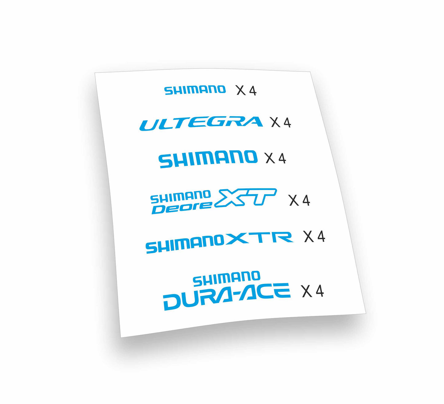 Shimano XT Deore XTR Dura-Ace Ultegra kit adesivi