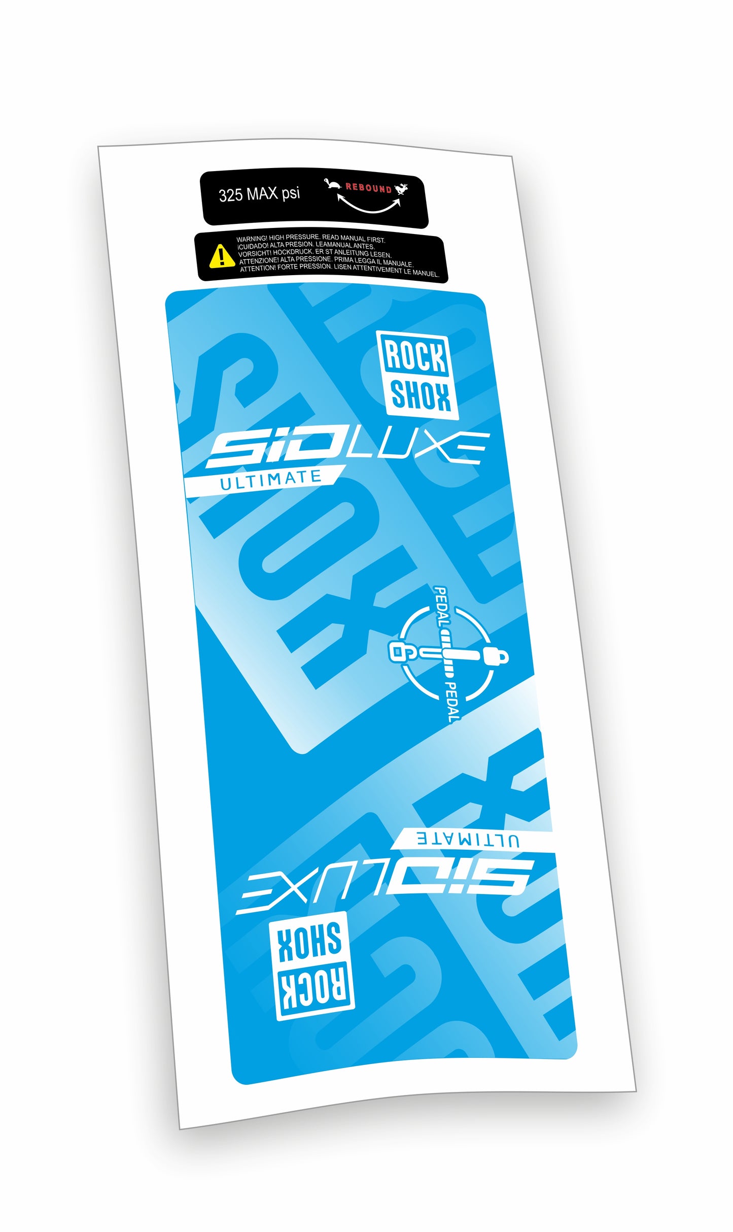 Rock Shox kit Sid Luxe Ultimate Blocco Pedivella adesivi bicicletta colore personalizzato