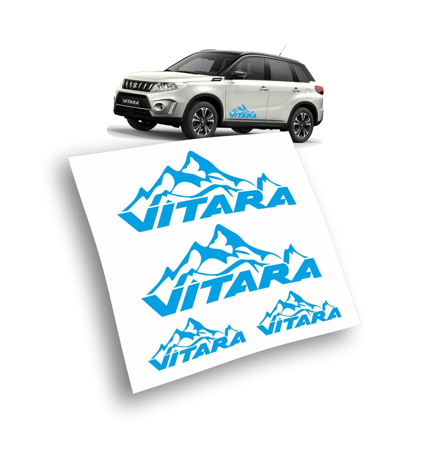 Suzuki Vitara montagne kit adesivi stickers auto colore personalizzato
