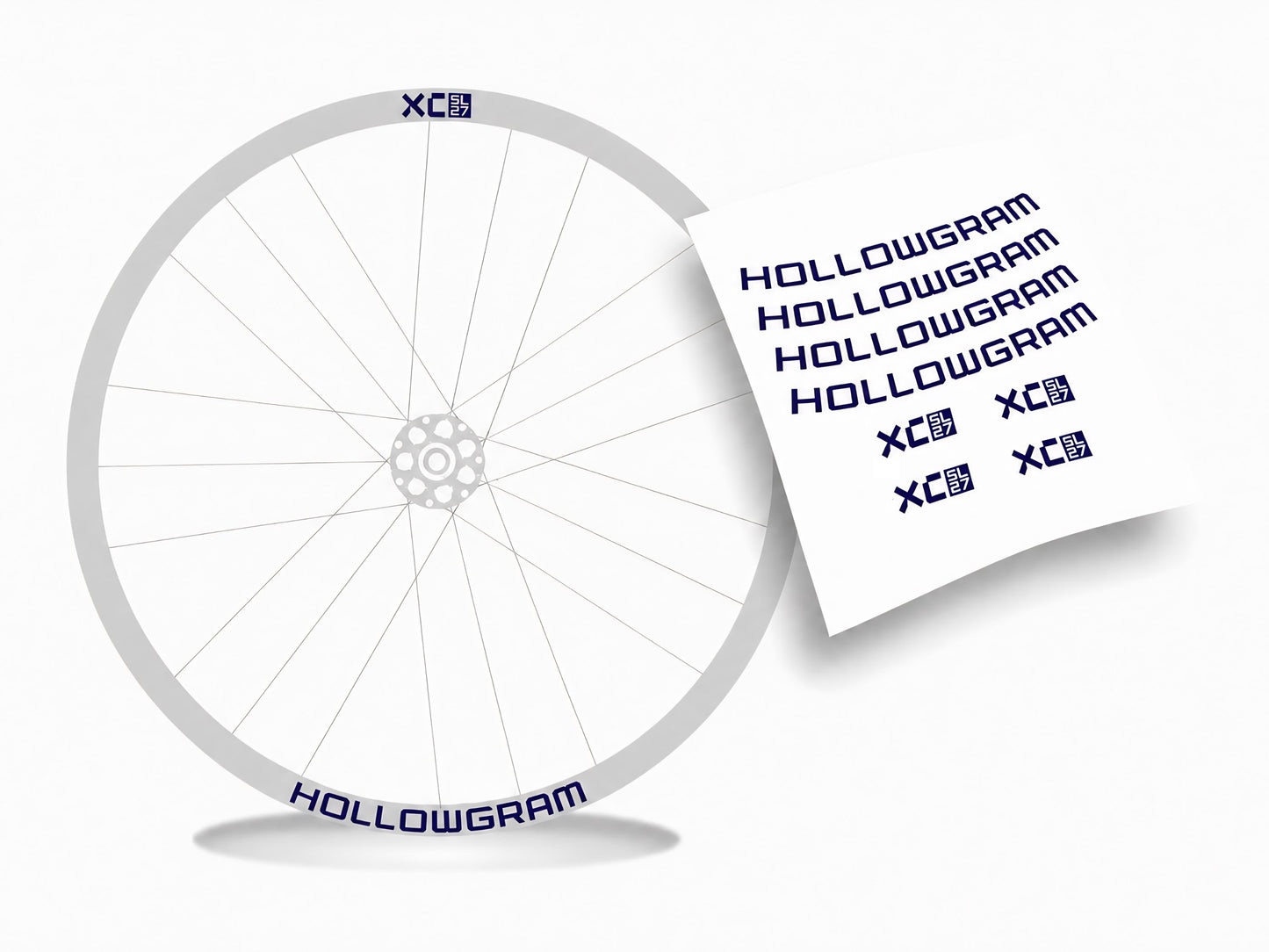 Hollowgram XC SL27 adesivi cerchi bicicletta mtb