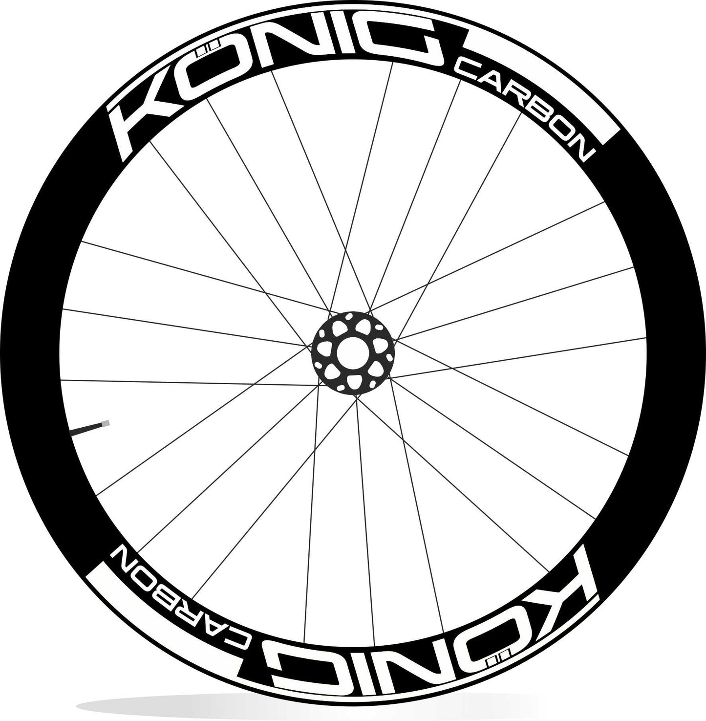 KONIG Carbon adesivi personalizzati per cerchi bici da corsa
